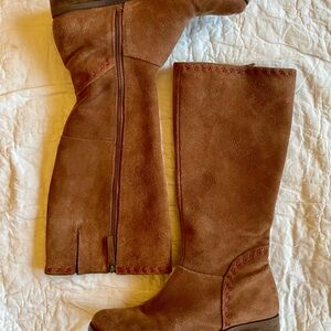 Women’s Brown Suede Riding Boots